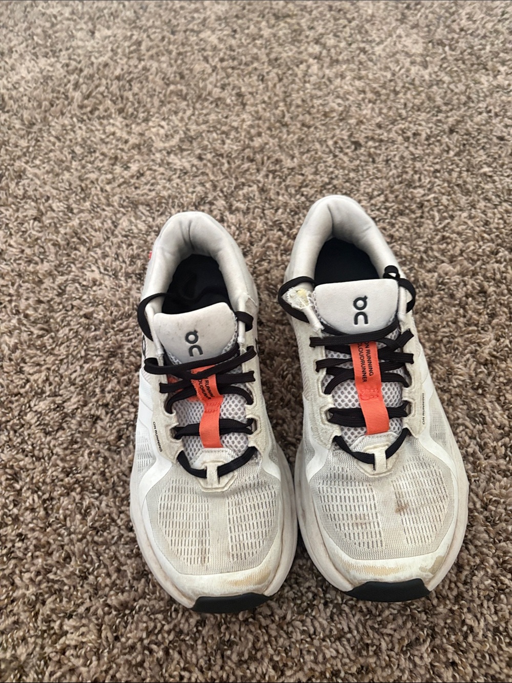 On Cloudrunner 2 Kids Running Shoes White Sand Orange